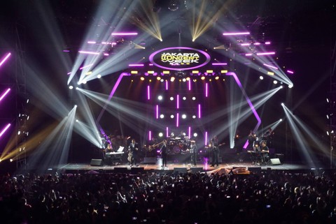 Trio Lestari with Rio Febrian ft. Rizky Febian tampil pada acara Jakarta Concert Week 2023 di JCC Senayan, Jakarta, Minggu (19/3/2023). Foto: Iqbal Firdaus/kumparan