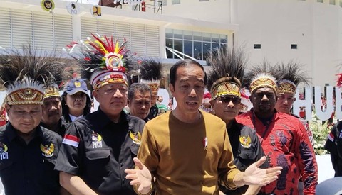 Presiden Jokowi saat berada adi Jayapura. Foto: Faisal Narwawan/BumiPapua