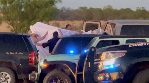 Imigran ilegal terjebak di kereta barang di Texas Foto: REUTERS