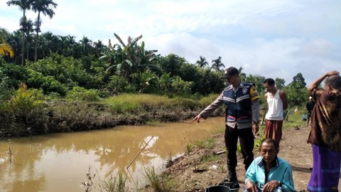 Lokasi perempuan di Jambi diterkam buaya. Foto: Dok. Istimewa