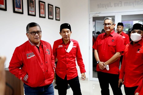 Hasto di DPC PDIP Jakarta Timur. Foto: PDIP