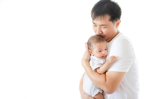  Ilustrasi ayah dan bayi.   Foto: Shutterstock
