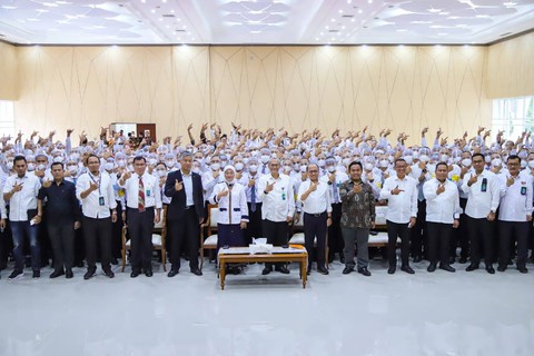 Pelepasan 246 peserta magang ke Jepang, Selasa (28/3/2023). Foto: Kemnaker RI
