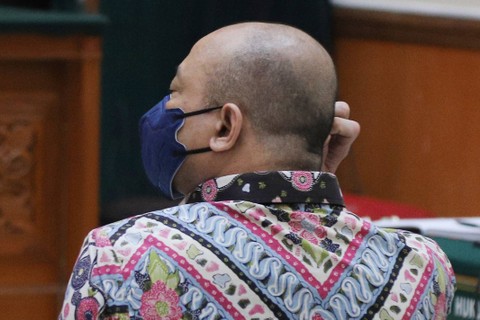 Suasana jalannya sidang tuntutan terdakwa Teddy Minahasa di Pengadilan Negeri Jakarta Barat, Kamis (30/3/2023). Foto: Jamal Ramadhan/kumparan