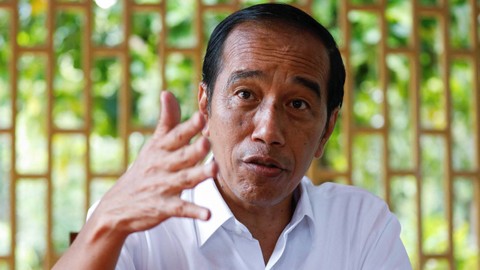 Presiden Indonesia Joko Widodo di Istana Kepresidenan di Jakarta, Indonesia, 1 Februari 2023.  Foto: Ajeng Dinar Ulfiana/Reuters