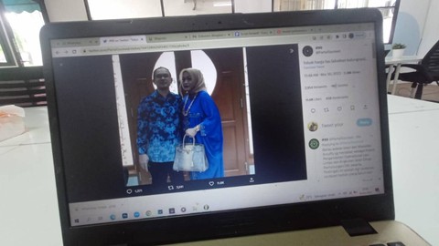 Foto diduga Istri Pejabat Dishub DKI yang flexing di media sosial Foto: Repro Twitter/@partaisocmed