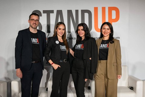 L'Oreal galakkan kampanye Stand Up Lawan Pelecehan Seksual di Transportasi Umum. Foto: Dok. L'Oreal Indonesia