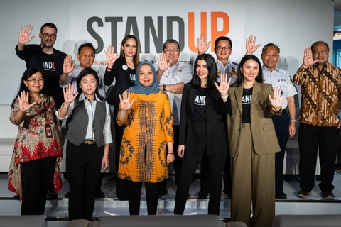 L'Oreal galakkan kampanye Stand Up Lawan Pelecehan Seksual di Transportasi Umum. Foto: Dok. L'Oreal Indonesia
