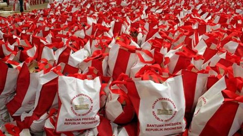 Paket bantuan Presiden RI Joko Widodo. Foto: ANTARANEWS