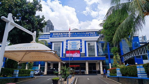 Gedung Ditlantas Polda Metro Jaya. Foto: Thomas Bosco/kumparan