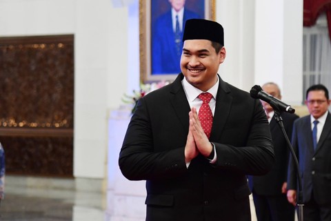 Menpora Ario Bimo Nandito Ariotedjo, Senin (3/4/2023). Foto: Lukas/Biro Pers Sekretariat Presiden
