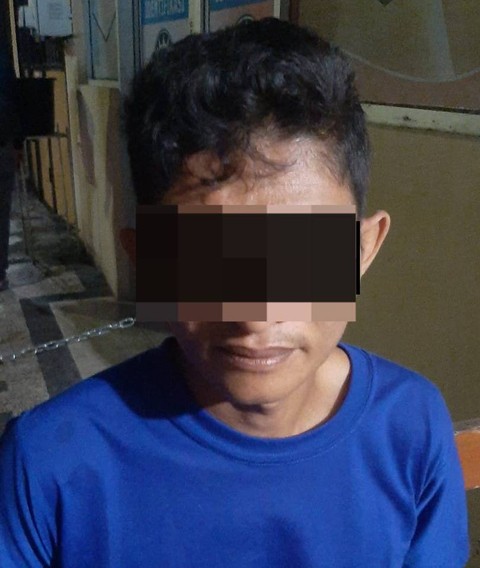 Pelaku yang berhasil diamankan. | Foto: Dok Polres WayKanan