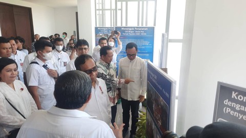 Menko Polhukam Mahfud MD, Mendagri Tito Karnavian dan Wali Kota Bogor Bima Arya hadir di acara peresmian GKI Bogor Barat atau GKI Yasmin pada Minggu (9/4/2023). Foto: Dok. Istimewa