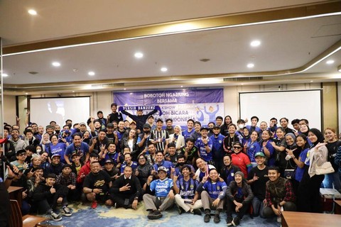 Para suporter Persib dalam talkshow Bobotoh Bicara Sepakbola Indonesia. Foto: Dok. Istimewa