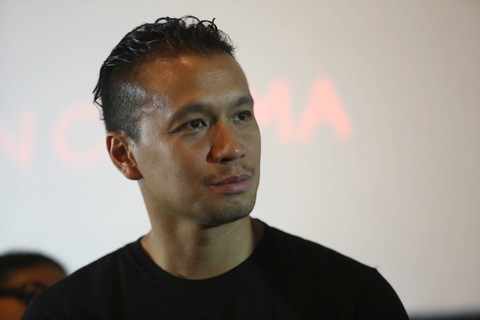 Artis Samuel Rizal hadir di konferensi pers launching poster dan teaser film Sosok Ketiga di Grand Indonesia, Jakarta, Kamis, (13/4/2023). Foto: Agus Apriyanto Foto: Agus Apriyanto