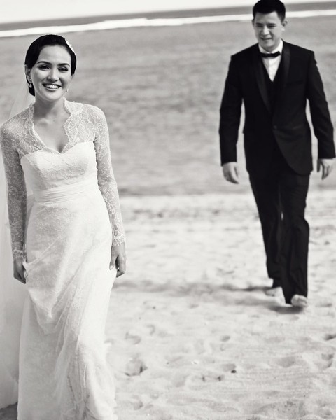 Shandy Aulia dan suami, David Herbowo. Foto: Instagram/@shandyaulia