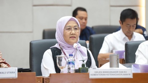 Direktur Jenderal Pembinaan Pengawasan Ketenagakerjaan dan Keselamatan dan Kesehatan Kerja Kemnaker, Haiyani Rumondang. Foto: Kemnaker