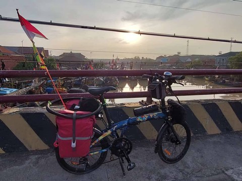 Sepeda yang digunakan Eko Pujonarko, pria asal Sleman untuk mudik dari Jakarta ke Sleman. Foto: Dok. Eko Pujonarko