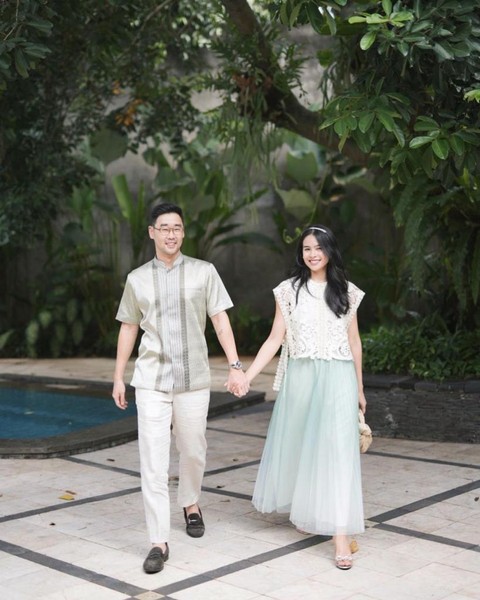 Penampilan Maudy Ayunda di hari pertama Lebaran 2023. Foto: Instagram/@maudyayunda