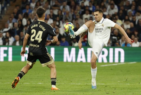 Pertandingan Liga Spanyol antara Real Madrid vs Celta Vigo, Minggu (23//2023) dini hari WIB. Foto: REUTERS/Juan Medina