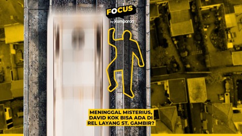 Meninggal misterius, David kok bisa ada di rel layang Stasiun Gambir. Foto: kumparan