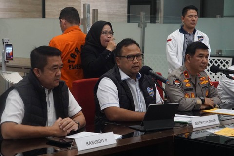 Rilis peneliti BRIN, APH pada kasus Tindak Pidana Ujaran Kebencian Terhadap Individu/Kelompok berdasarkan Sara di Bareskrim Polri, Jakarta, Senin (1/5). Foto: Iqbal Firdaus/kumparan