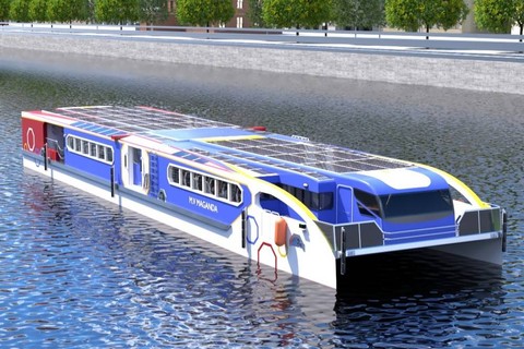 Desain Kapal MV Maganda rancangan Tim Nawasena ITS yang dilombakan pada International Student Design Competition 2023 yang berhasil meraih juara 3 di Amerika Serikat.
