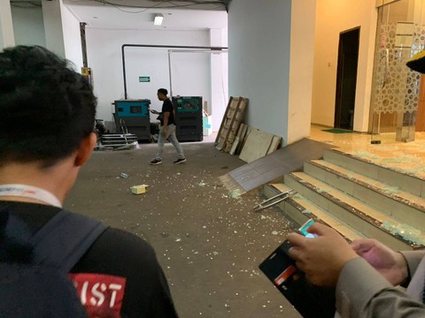 Suasana MUI setelah ada penembakan. Foto: Luthfi Humam/kumparan