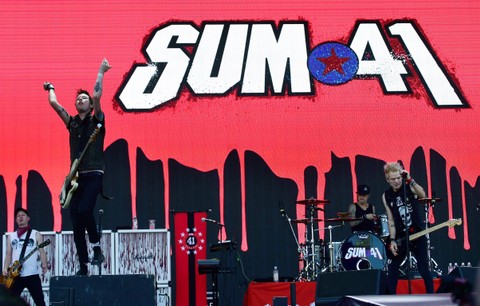 Grup Band Sum 41. Foto: Attila Kisbenedek/AFP