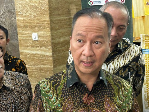 Menperin Agus Gumiwang Kartasasmita di Kantor Kemenperin, Selasa (9/5/2023). Foto: Nabil Jahja/kumparan