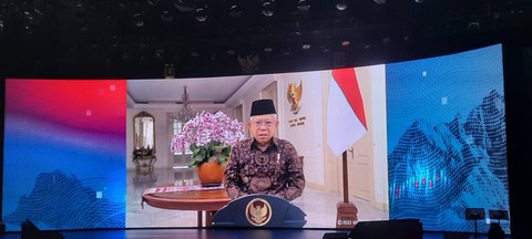 Wakil Presiden RI, Ma'ruf Amin di Fekdi 2023, Rabu (10/5). Foto: Ave Airiza Gunanto/kumparan