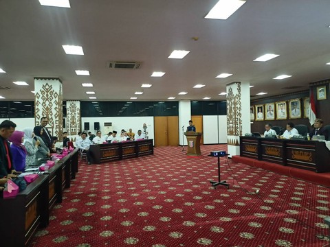 Suasana audiensi antara organisasi kesehatan di Lampung dengan Gubernur Lampung Arinal Djunaidi. | Foto : Galih Prihantoro/ Lampung Geh