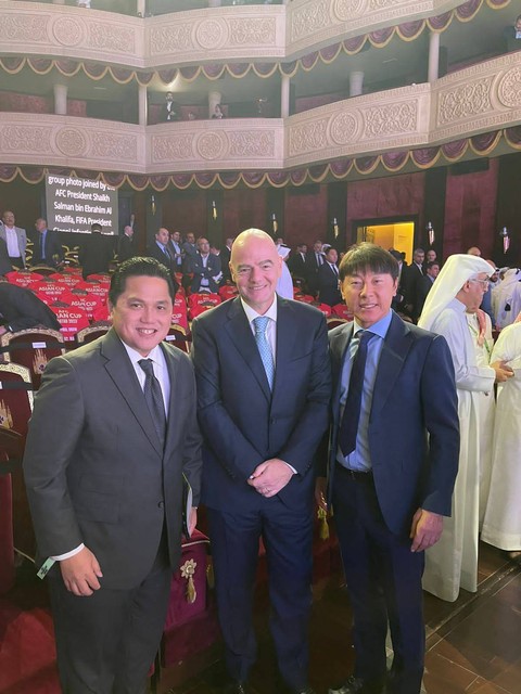 Suasana drawing Piala Asia 2023 di Katara Opera House, Doha, Qatar, pada Kamis (11/5) malam WIB. Foto: PSSI