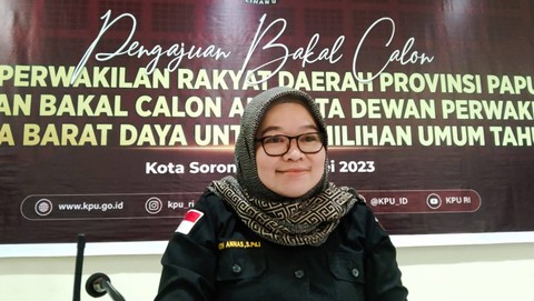 Pelaksana tugas Ketua KPU Papua Barat Daya, Fatmawati. Dok: kumparan.
