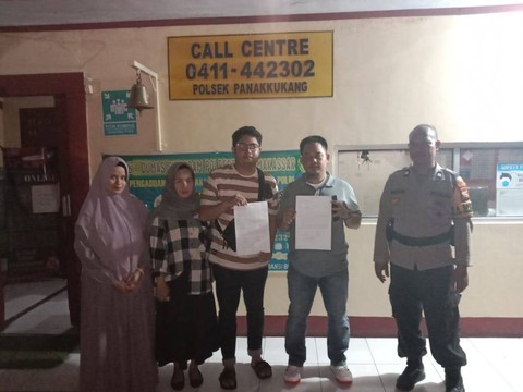 Bapak-bapak Adu Jotos di Makassar Foto: Dok. Istimewa