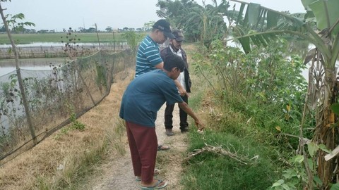 TKP Sudirman dipukul dan dianiaya OTK, di  Tanara, Serang. Foto: Dok. Humas Polres Serang