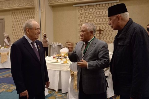 Din Syamsuddin di Kazan, Rusia, Jumat (19/5/2023). Foto: Dok. Istimewa