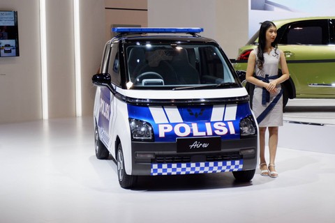 Wuling Air ev versi mobil dinas polisi lalu lintas. Foto: Aditya Pratama Niagara/kumparan