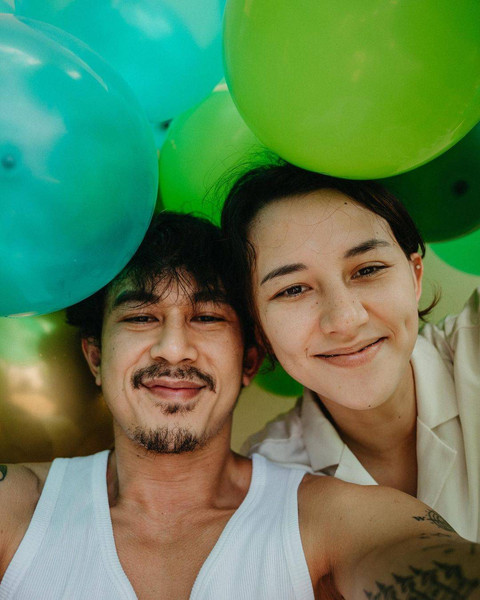 Fandy Christian dan Dahlia Poland. Foto: Instagram/@fandych