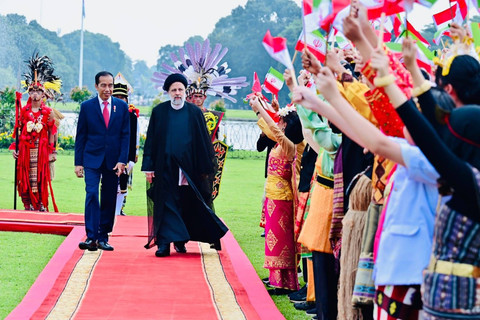 Presiden ke-7 Joko Widodo menerima kunjungan Presiden Iran Ebrahim Raeisi di Istana Bogor, Jawa Barat, Selasa (23/5/2023). Foto: Biro Pers Sekretariat Presiden