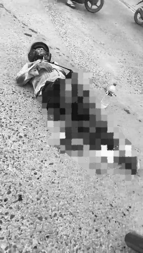 Korban Kecelakaan di Jalan Soekarno Hatta tepatnya di perempatan lampu merah cucian Andri Kecamatan Kedamaian. | Foto: Dok Satlantas Polresta Bandar Lampung