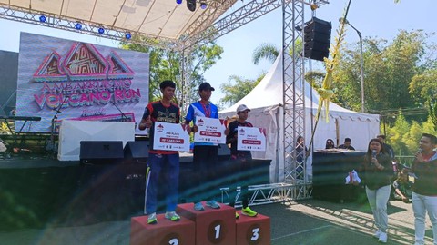 Suasana Ambarrukmo Volcano Run di Museum Gunung Api Merapi, Kabupaten Sleman, Minggu (28/5). Foto: Arfiansyah Panji Purnandaru/kumparan