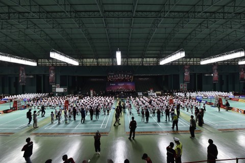 Para peserta Audisi Umum PB Djarum 2022 di GOR Djarum Kudus, Jawa Tengah. Foto: Dok. PB Djarum