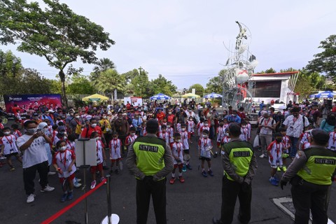 Para peserta Audisi Umum PB Djarum 2022 di GOR Djarum Kudus, Jawa Tengah. Foto: Dok. PB Djarum