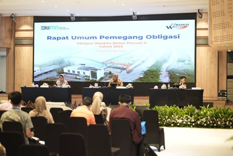 Rapat Umum Pemegang Obligasi (RUPO) PT Waskita Beton Precast Tbk (WSBP).    Foto: Waskita Beton Precast
