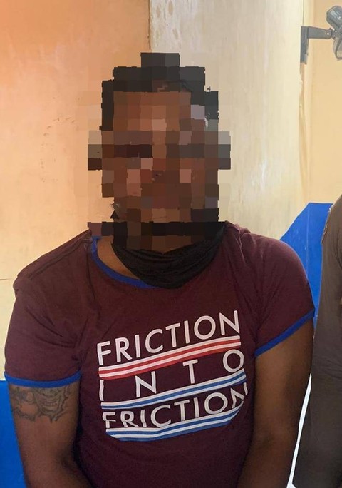 Jum (34), pelaku pembunuhan dan pemerkosaan yang diamankan Polres Barito Kuala. Foto: Dok. Istimewa