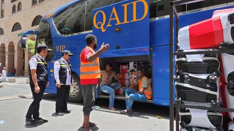 Jemaah haji di Madinah mulai bergerak ke Makkah. Foto: Dok. MCH 2023
