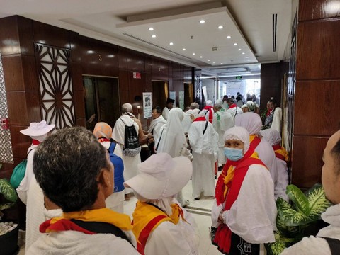 Jemaah haji di Madinah mulai bergerak ke Makkah. Foto: Dok. MCH 2023