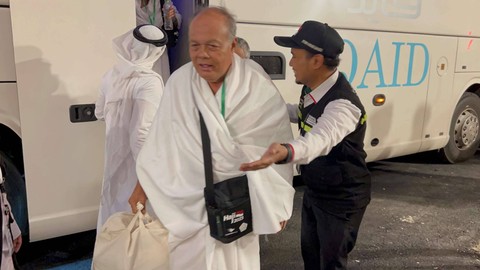 Kedatangan jemaah haji dari Madinah ke Makkah Foto: Ahmad Romadoni/kumparan