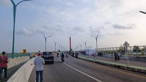 Suasana Jembatan Kretek II di Kabupaten Bantul, Jumat (2/6). Foto: Arfiansyah Panji Purnandaru/kumparan